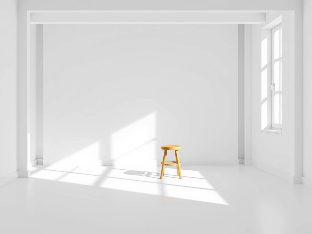 Minimalist studio space representing clarity