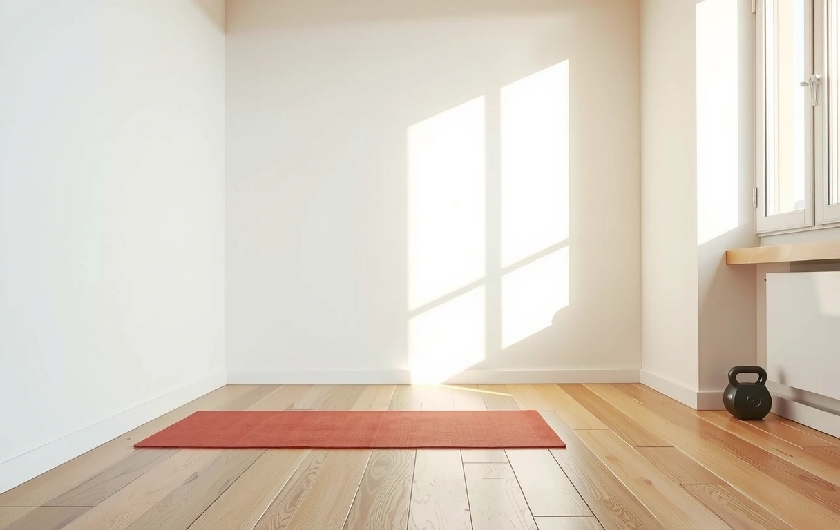 Minimalist home training space